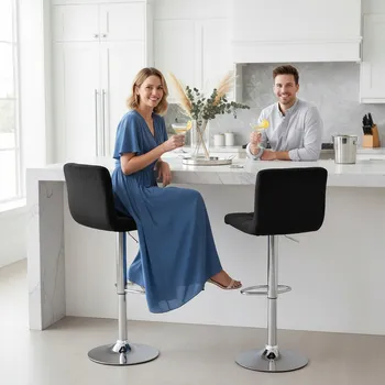 Barová židle Barová Židle eHokery černý 107 cm, látka