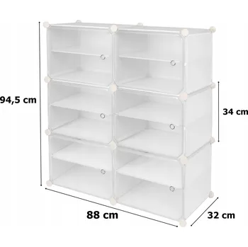 Botník Botník Gockowiak 88 x 94,5 x 32 cm bílá