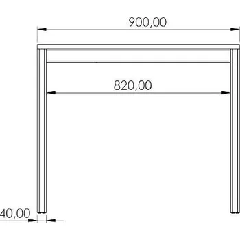 Stolová podnož Podnož k rozkládacímu stolu LIVIANA - RAL