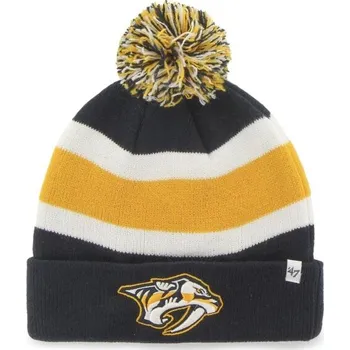 Čepice Zimní čepice 47 NHL NASHVILLE PREDATORS BREAKAWAY CUFF KNIT OS Tmavě modrá, Žlutá, Bílá