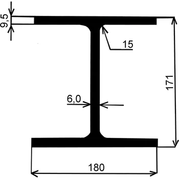Stavební profil Nosník HEA 180 – 12 m
