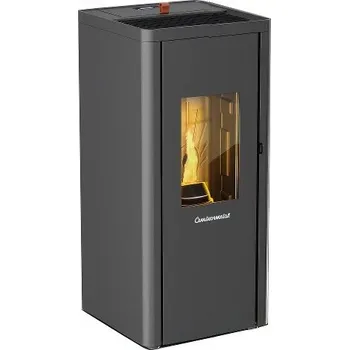 Krbová kamna CENTROMETAL CENTROPELET A10 peletová kamna 3,4-8,3 kW, antracit - doprava zdarma