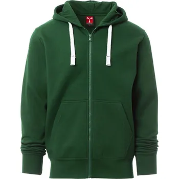 Pánská mikina PAYPER Pánská mikina na zip s kapucí Portland Barva: Zelená, Velikost: XXL