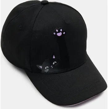 Oblečení a móda Sinsay - Bavlněná baseballová kšiltovka - černá - 219HH-99X - 219HH-99X-L