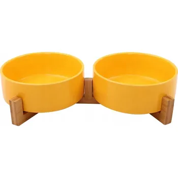 Miska pro psa Sada dvou keramických misek na krmení SLG 400 ml