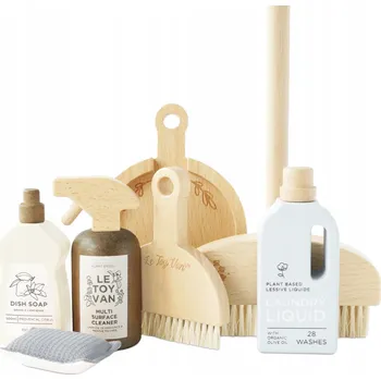 Dřevěná hračka Dřevěná sada na úklid hračka pro děti, hra na role Le Toy Van