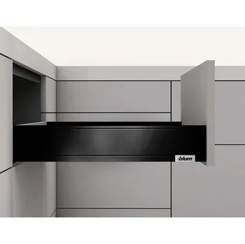 Nábytkové kování Legrabox 40 kg karbon černý M 450 mm Blumotion/TOB