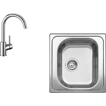 Nerezový dřez Blanco Tipo 45 + Mida chrom
