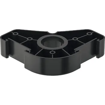 Nábytkové kování Häfele AXILO soklová nožka černá - příruba trojhranná