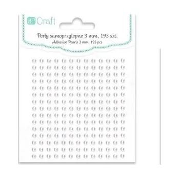 Set školních potřeb Perły samoprzylepne Off white 3mm 195szt