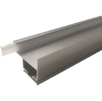 Nábytkové kování LED profil vertikální boční 2250 mm nerez broušený