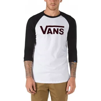 Pánské tričko Pánské tričko Vans CLASSIC RAGLAN L Bílá, Černá