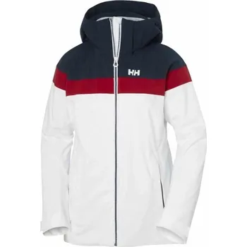 Dámská lyžařská bunda Helly Hansen MOTIONISTA LIFALOFT W L Bílá, Tmavě modrá, Červená