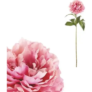 umělá květina Umělá květina pivoňka růžová 65 cm