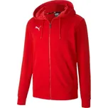 Pánská tréninková mikina Puma TEAMGOAL 23 CASUALS HOODIE L Červená, Bílá