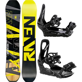 Zimní sport RAVEN Snowboard set Raven Barracuda Carbon + vázání Raven S230 147cm ZELENÁ|ČERNÁ 2023