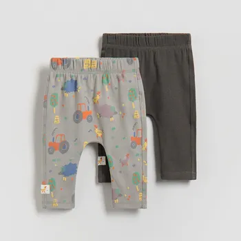 Reserved - Sada 2 legín s vysokým podílem bavlny - tmavě šedá - 376HV-90X - 376HV-90X-62