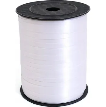 Stuha Bílá vázací stuha na balónky / dárky 225 m