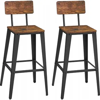 Barová židle Barová Židle Vasagle , odstíny hnědé, 102,2 cm, dřevotříska