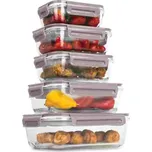 BERLINGERHAUS Dóza na potraviny s víkem skleněná sada 5 ks Taupe Collection BH-8938