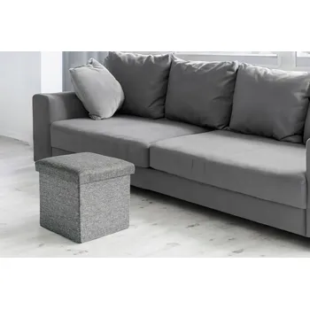 Taburet Čalouněná Taburet eHokery šedá