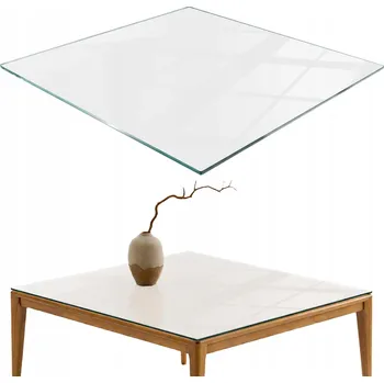 Konferenční stolek Čtvercový stůl ArtprintCave 60 x 60 x 0,4 cm bílý