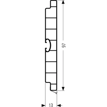 soklová lišta Lišta soklová 4 m bílá lesk - 100 mm