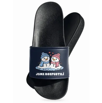 Pánské pantofle Bastard Rozpustilí sněhuláci pantofle Navy