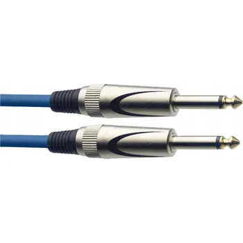 Audio kabel Stagg SGC6DL CBL, kabel JACK/JACK, 6 m, modrý