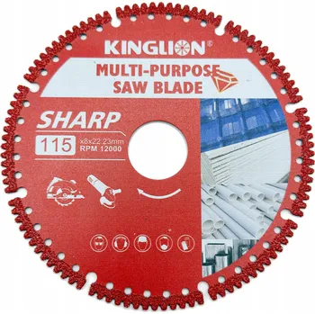 Řezný kotouč DIAMANTOVÝ KOTOUČ 115mm KINGLION MULTIFUNKČNÍ ŘEZNÝ KOTOUČ