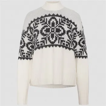 Dámský svetr KARI TRAA DISA DÁMSKÝ SVETR, Bílá M