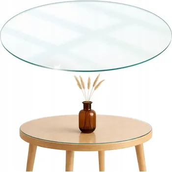 Jídelní stůl Stůl kulatý ArtprintCave 70 x 70 x 0,4 cm průhledný