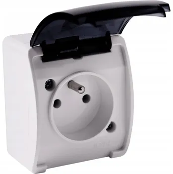 Elektrická zásuvka Elektrická Zásuvka hermetická Berge bílá