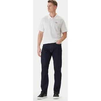 Pánské tričko Calvin Klein Jeans Polokošile Easy Monologo LV04RF209G Bílá Regular Fit XL