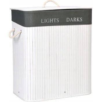 Koš na prádlo Volně stojící koš na prádlo Gockowiak 100 l, bílý, šedý
