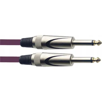 Audio kabel Stagg SGC3DL CPP, kabel JACK/JACK, 3 m, fialový