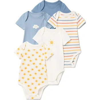 Kojenecký body 720505 - Tchibo - Rostoucí body pro miminka - pro miminko - vel. 62/68 - barva: modrá/s potiskem