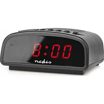 Budík Budík Nedis černý, 10,5 cm