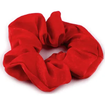 Náramek Gumička scrunchie do vlasů, malé, 3 červená
