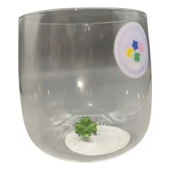 Sklenice Sklenice na nápoje velká 470 ml s potopeným jetelem