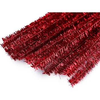 Chlupaté drátky na tvoření lurexové Ø6 mm délka 30 cm