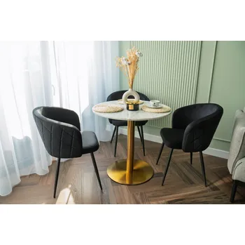 Jídelní židle Židle eHokery, černý velur, 1 ks