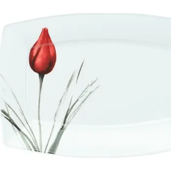 LUBIANA VICTORIA ČERVENÝ TULIPÁN MÍSA 38 cm OBDÉLNÍKOVÁ