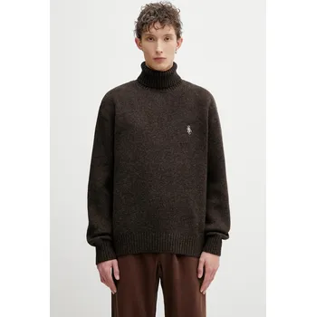 Dámský svetr Vlněný svetr Sporty & Rich SRC Wool, XL, hnědá, 89X