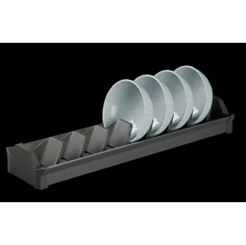 Odkapávač na nádobí Cemux Star držák misky 118x470x58 mm šedý