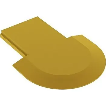 Pracovní světlo Koncovka zlatá pro LED lištu zafrézovací LL-03