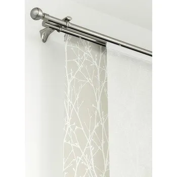 Záclonová tyč s drážkou Gardinia Chicago nerezová ocel Ø 20 mm 200 cm