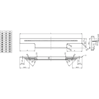 Nábytkové kování Nábytková úchytka Ramara černá mat - 496 mm