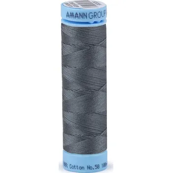 Nit Bavlněné nitě 100 m Etiketní č.50 Triana Amann, střední, 0342 Steel Gray