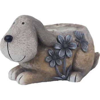 Truhlík Dekorace k osázení pes X8051